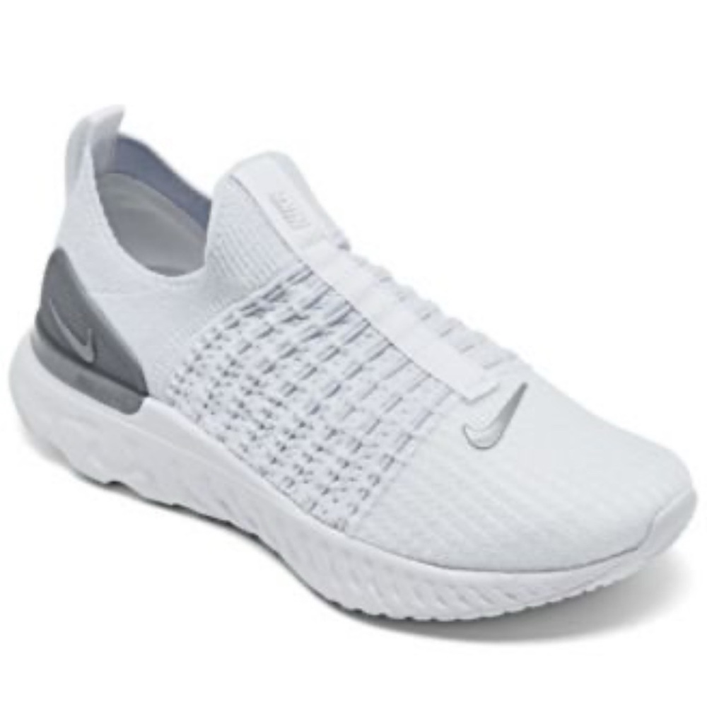 Nike White and Gray Women's Sneakers